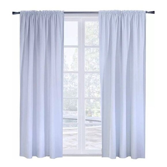 Thermalogic 1 Panel Thermal Energy Saving Blackout Curtain Liner 45 x 56” White - Picture 1 of 7